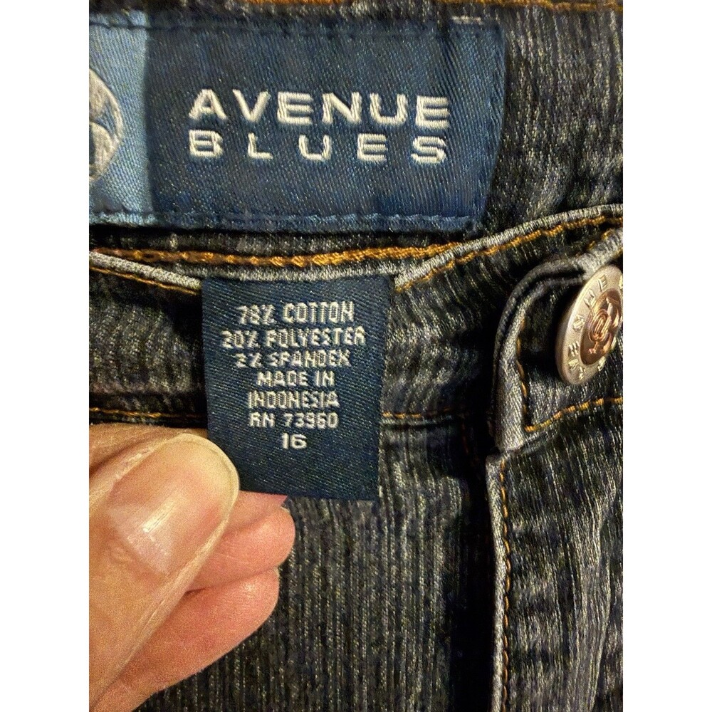 Avenue Blues Jeans Women’s Size 16 Embroidery Embellished - Picture 7 of 7